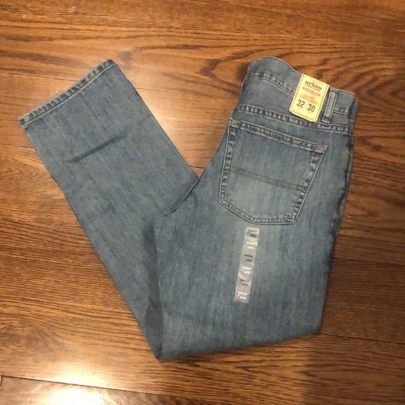 URBAN PIPELINE Mens Regular Fit Straight Leg Jeans 32 x 30 - Picture 8 of 8